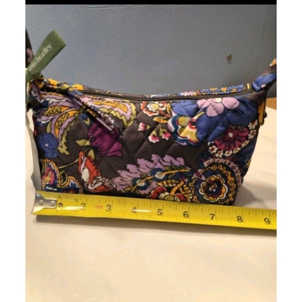 Vera Bradley Roxbury Crescent Shoulder Bag Colorful Bouquet New - Picture 7 of 13